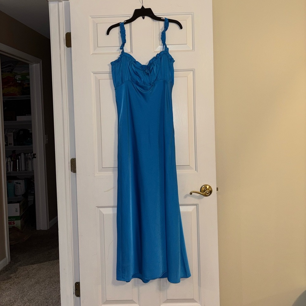 Chic Blue Maxi Dress for Women